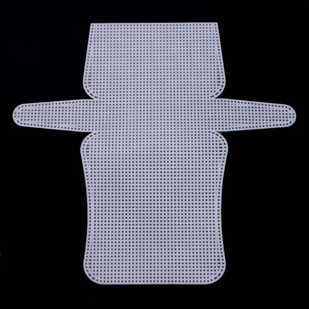 Tricot auxiliaire facile petit noir bricolage matériel sac à bandoulière feuille de maille en plasti