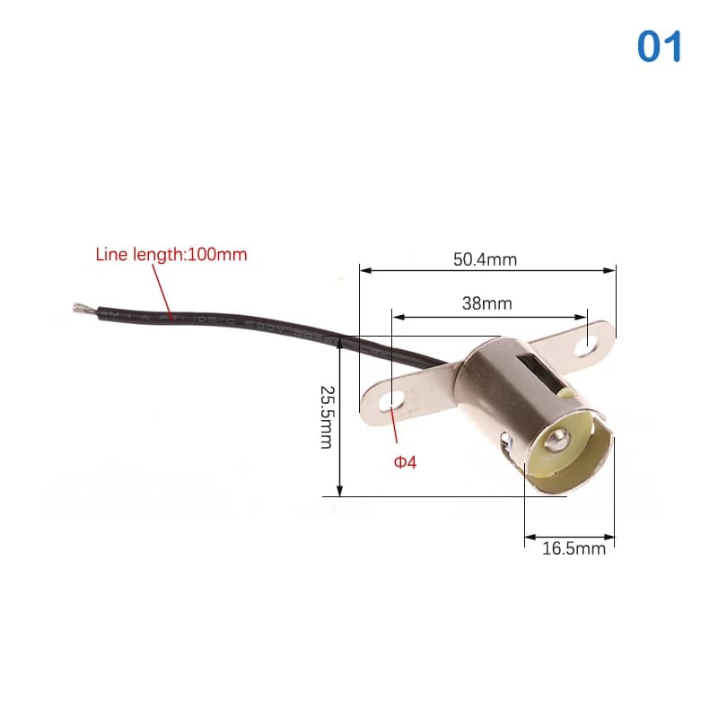 BA15D BA15S BA15D Support de lampe, BAY15D Base 1156 Base de lampe 1157 Support de lampe BA15D DIY S