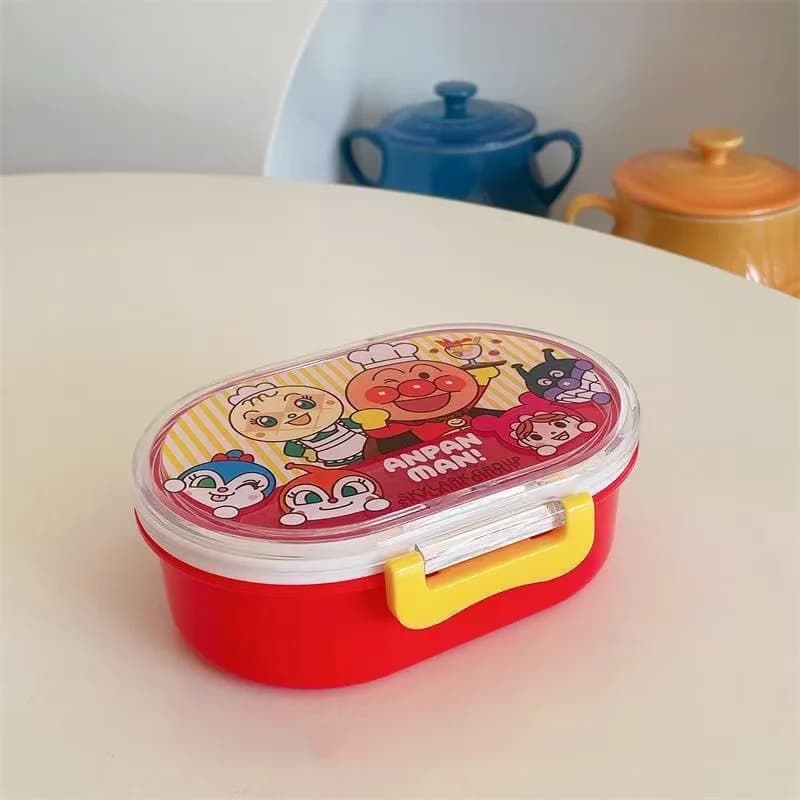Boîte à bento Anpanman de dessin animé, boîte à lunch créative, mini-boîte à collation mignonne, vai