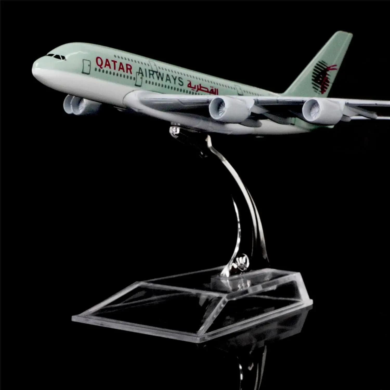 Modèle d'avion en métal 1:400 16cm Airbus A380 Qatar Airways, jouet pour collections et expositions