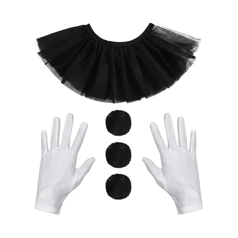 Collier de clown pour spectacle de cirque, accessoires pour fête d'Halloween, collier de clown, fleu