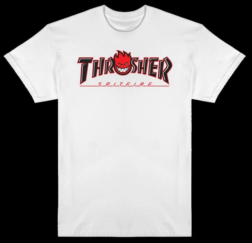 T-shirt classique en coton avec logo SF Loc Skateboard Magazine Street Trends, t-shirt graphique pou