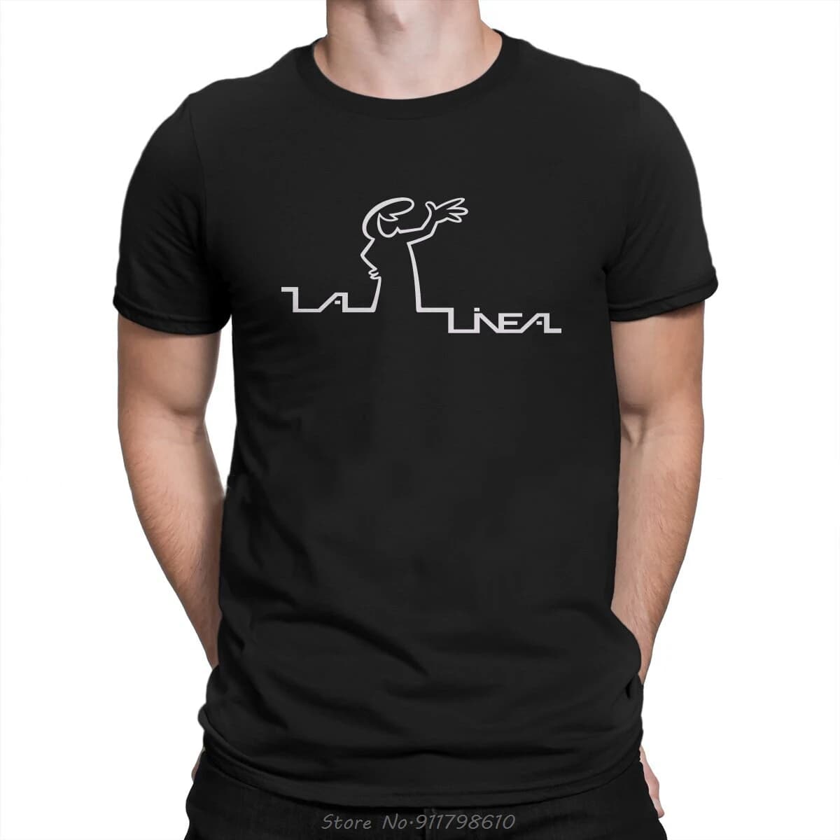 T-shirt col rond pour homme, streetwear, décontracté, en pur coton, nouveauté