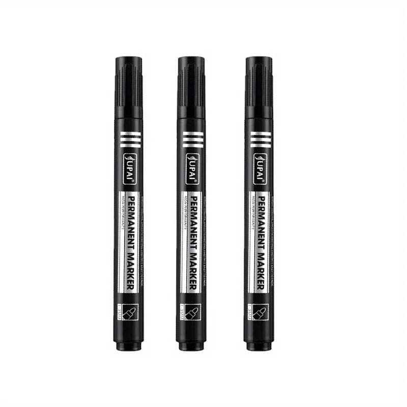 Stylos permanents indélébiles et imperméables, 3 pièces, encre de qualité artistique, stylo marqueur