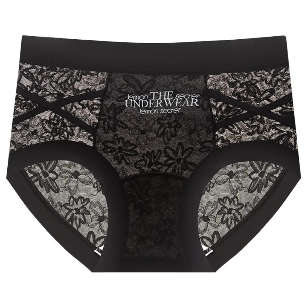 Culottes en dentelle style français, transparentes, patchwork, en satin de soie, maille, taille bass