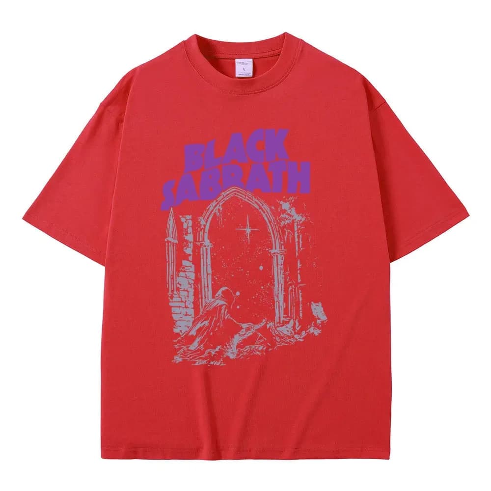 T-shirts graphiques Black Sabbath pour hommes, vêtements décontractés en coton, t-shirt vintage pour
