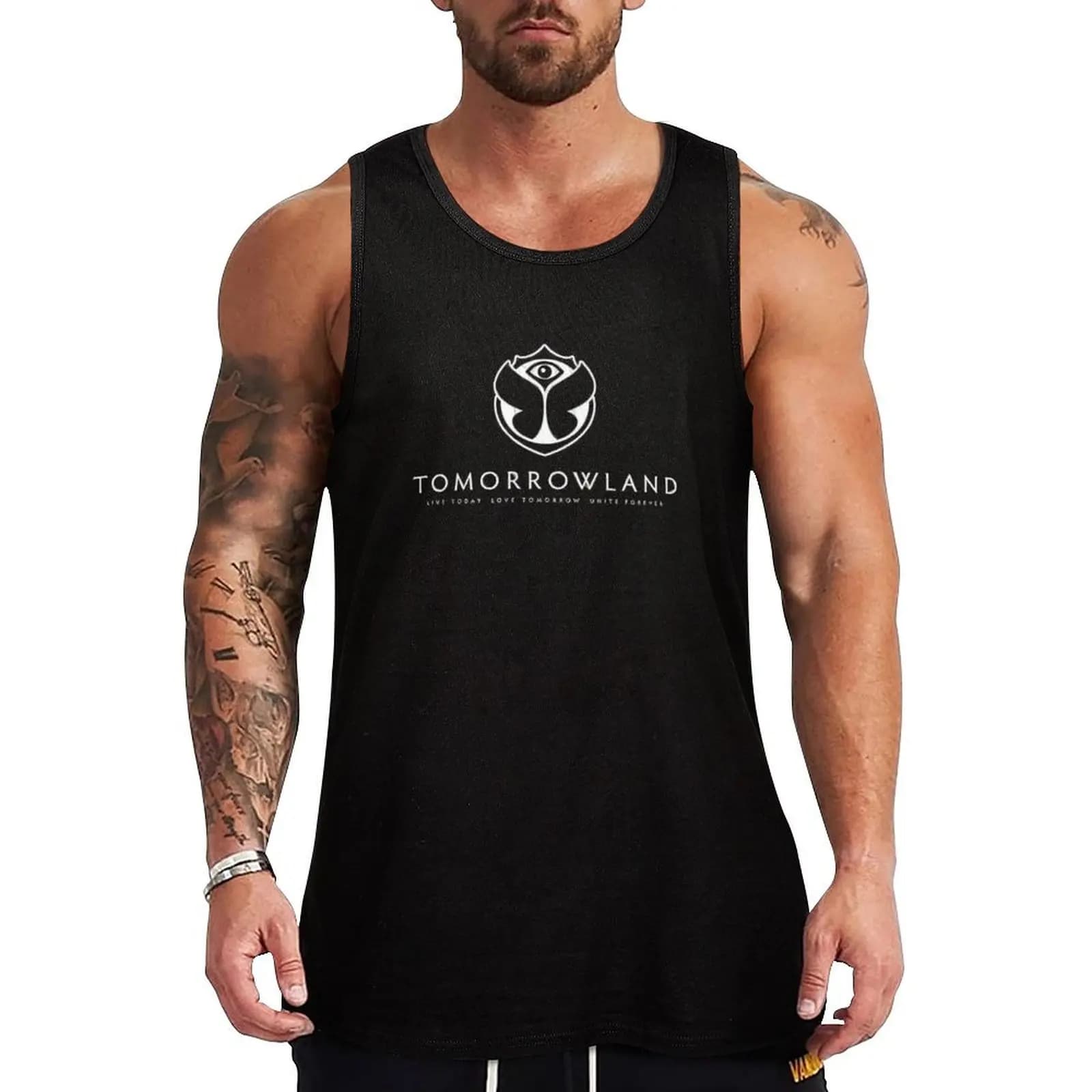 Tomorrowland-T-shirt de sport pour homme, haut en fibre précieux, festival