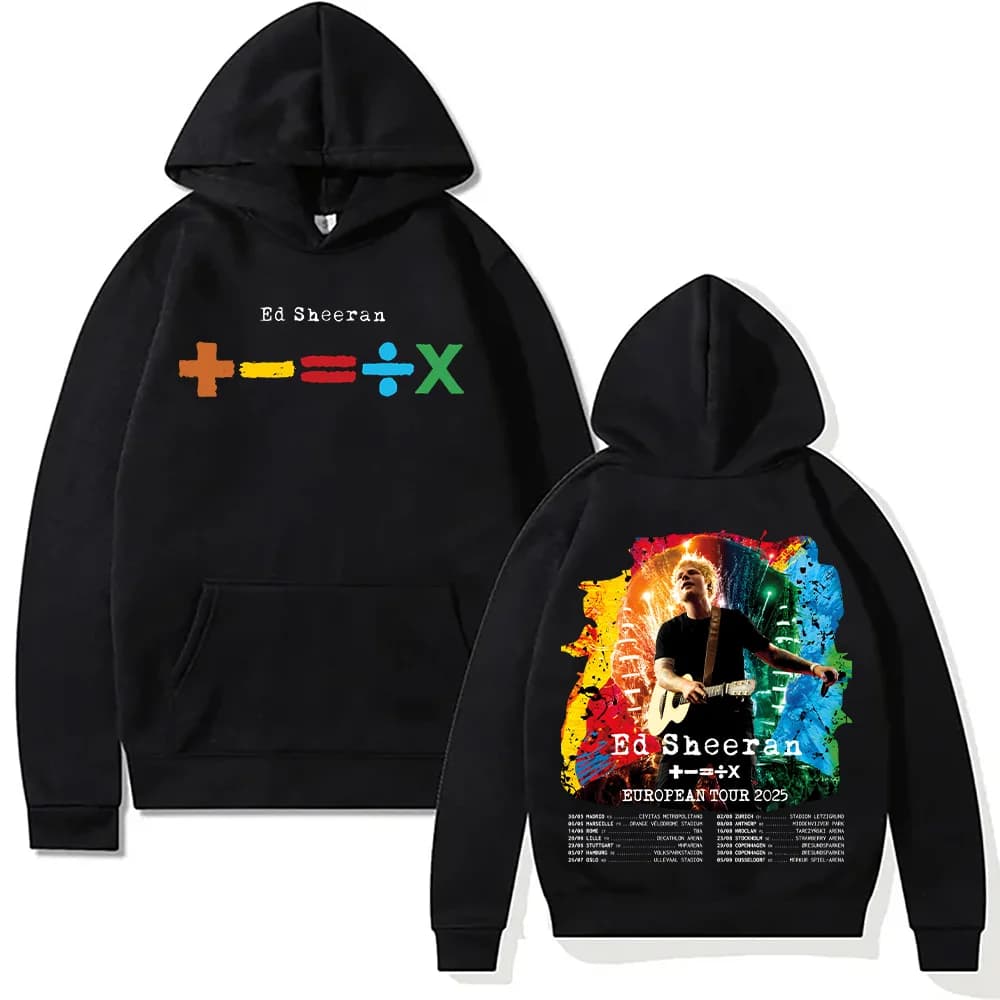 Ed Sheeran sweat à capuche musique tournée européenne 2025 pull Ed Sheeran Fans amoureux cadeau swea