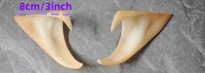 1 paire d'oreilles d'elfe artificielles, accessoires de simulation pour fée, ange, cosplay d'anime, 
