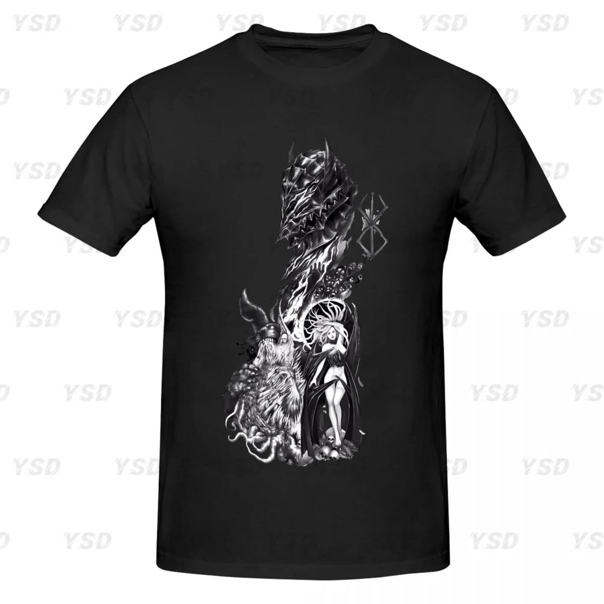 T-shirt de sport unisexe Berserk Guts, T-shirt respirant, coton, respirant, respirateur, manga