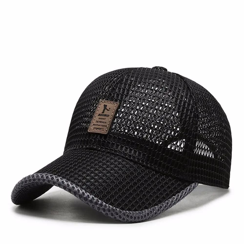 Casquettes de baseball unisexes réglables noires pour l'été, casquettes de sport, casquettes de pêch
