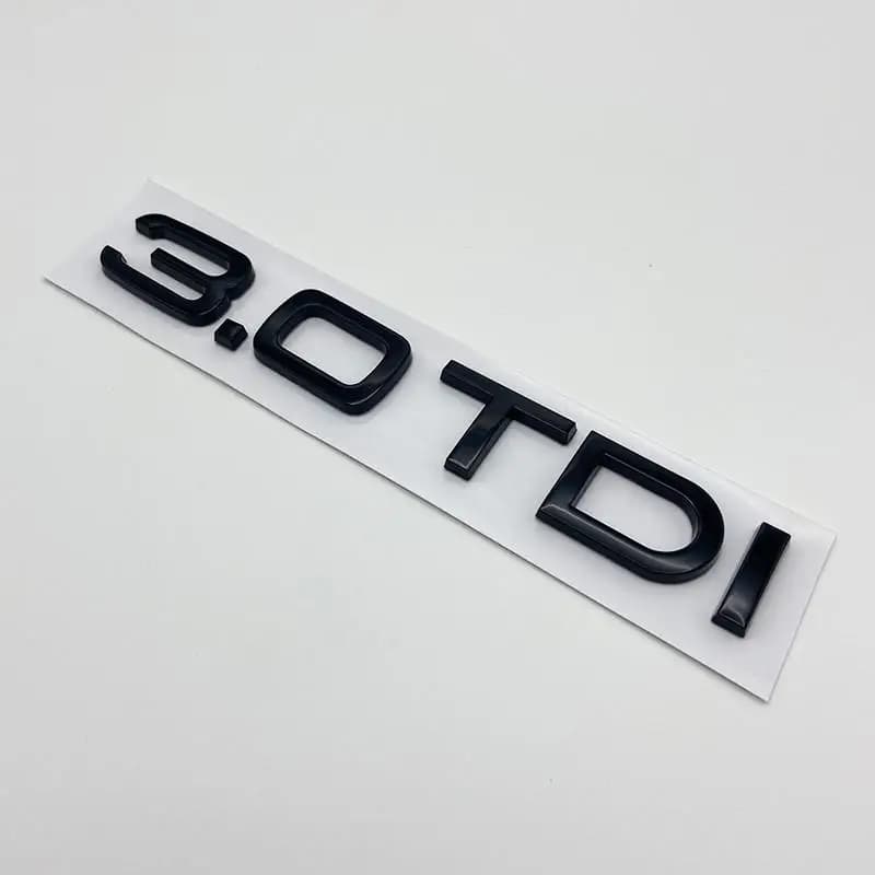 Autocollant 3D ABS 2.0 3.0 TDI pour coffre de voiture, lettres de Logo, Badge de déplacement, emblèm