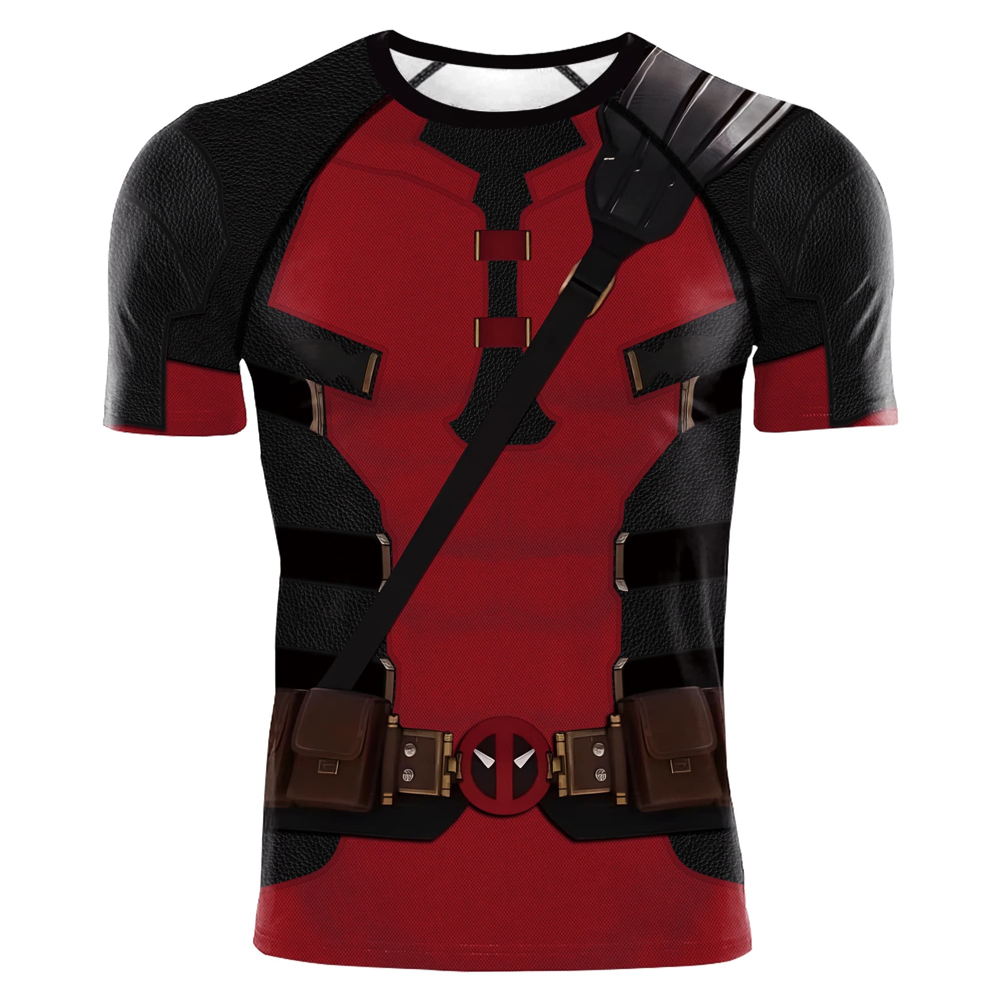 NADANBAO-Chemise de compression pour homme, vêtement de sport, imprimé Deadpool, Wolverine, Rash Gua