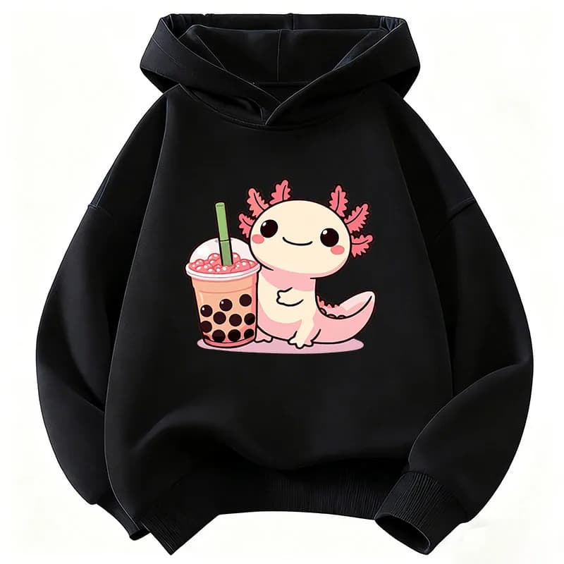 Sweat-shirt à capuche avec motif animal Y2k pour enfants, sweat-shirt à capuche pour garçons et fill