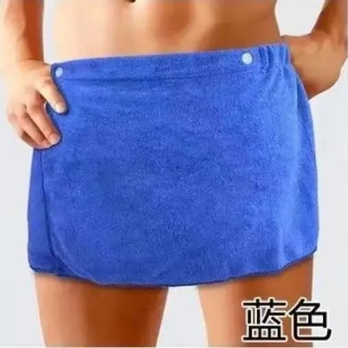 Bas de sommeil Sexy en microfibre pour hommes, vêtements de nuit, serviette courte, pantalon fendu s