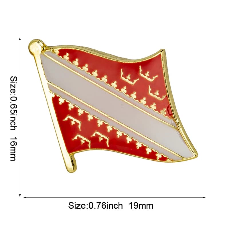 France Feel Danemark ge Country Feel Pin, Broche, Épinglettes