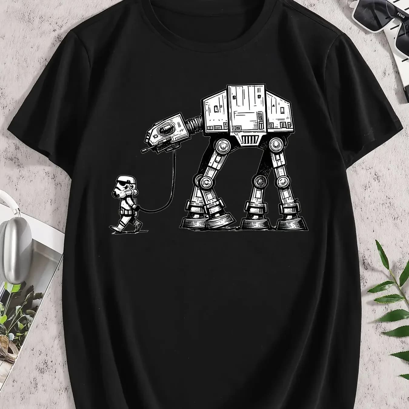 STAR WARS Officiel AT-AT Walker Vintage Star Wars T-shirts pour hommes et femmes, t-shirts pour enfa