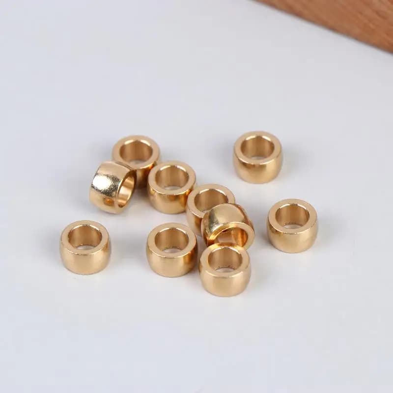Nouvelles 10 perles isolantes en laiton élégantes pour accessoires de paracorde DIY, idéales pour l'