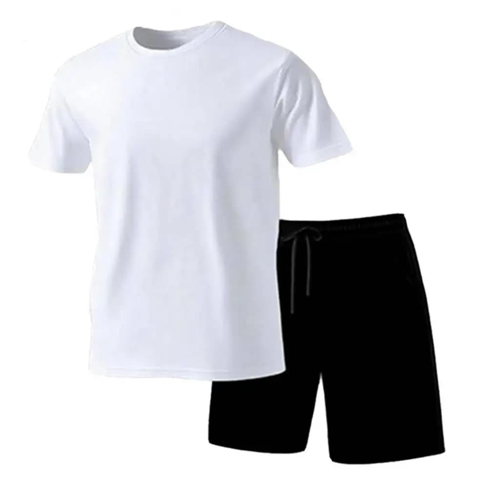 Sport Fitness T-Shirt 2 pièces ensembles Everlast T-Shirt Shorts vêtements de sport hommes t-shirts