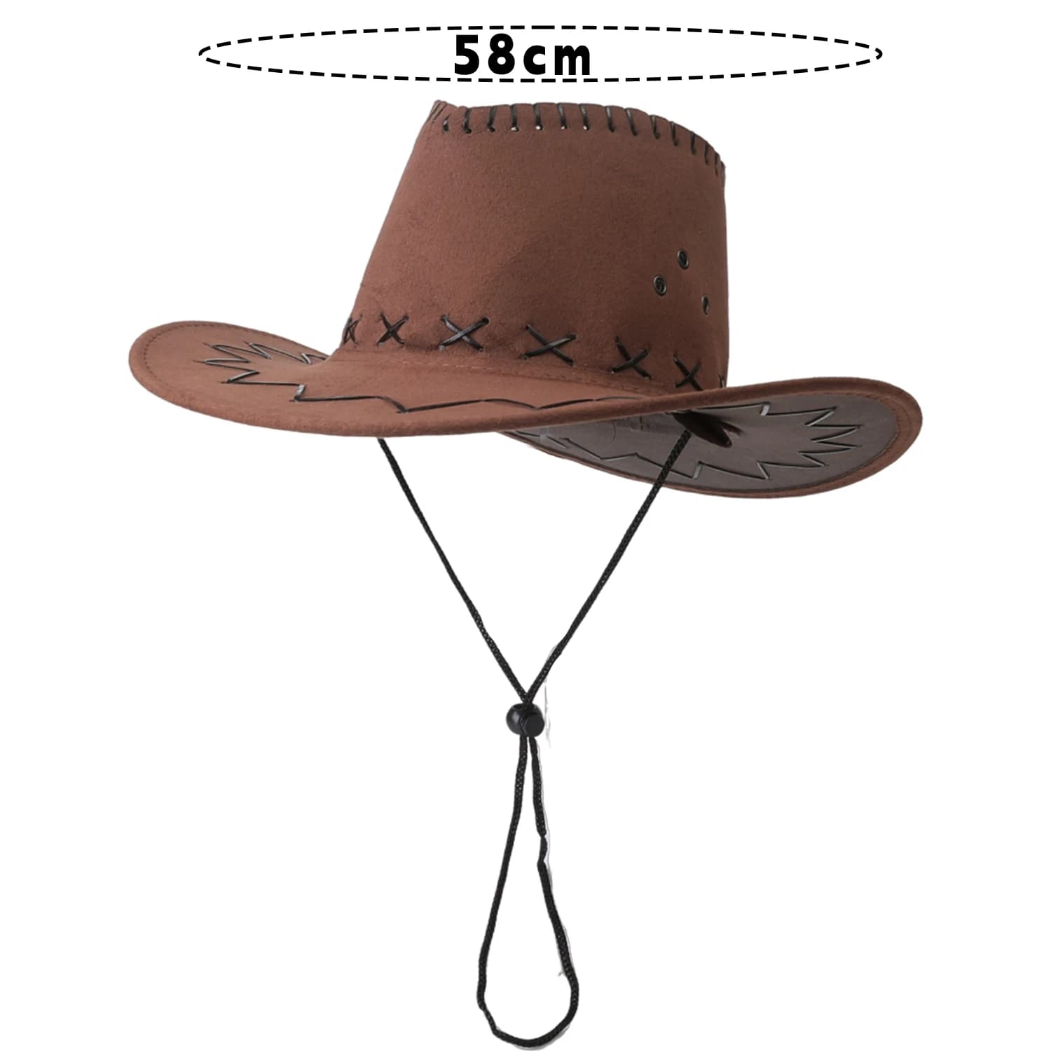 Chapeau de Cowboy occidental Vintage, casquette de café rouge classique, chapeau de Cowgirl réglable