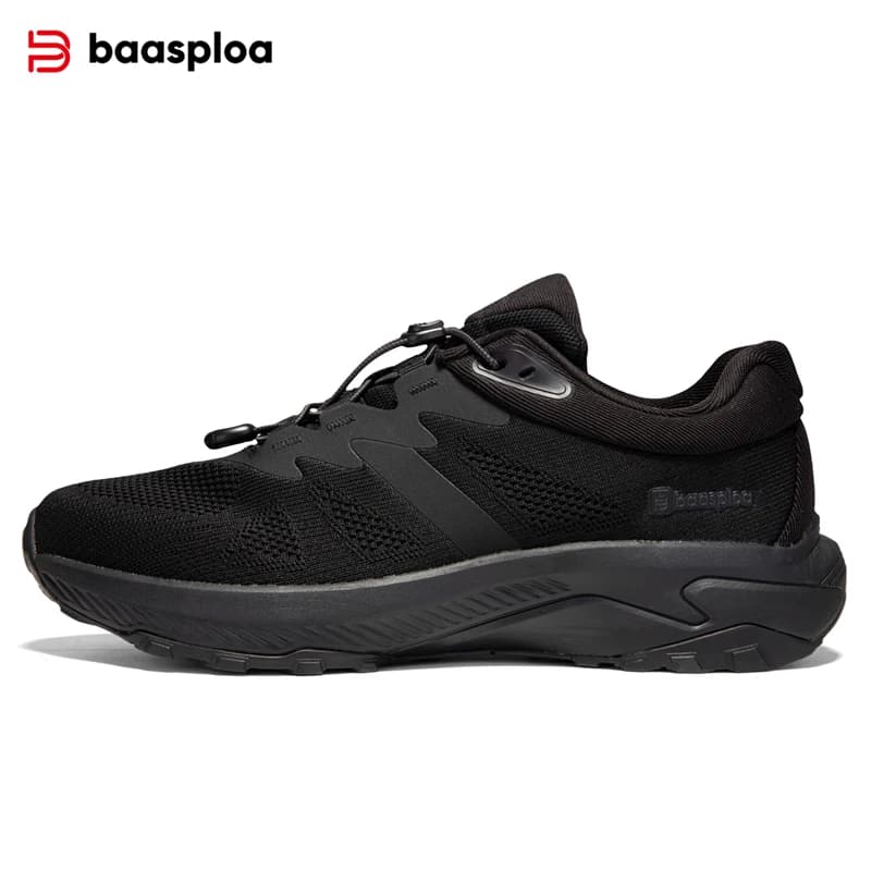 Baasploa-Chaussures de randonnée décontractées en maille pour hommes, baskets respirantes à structur