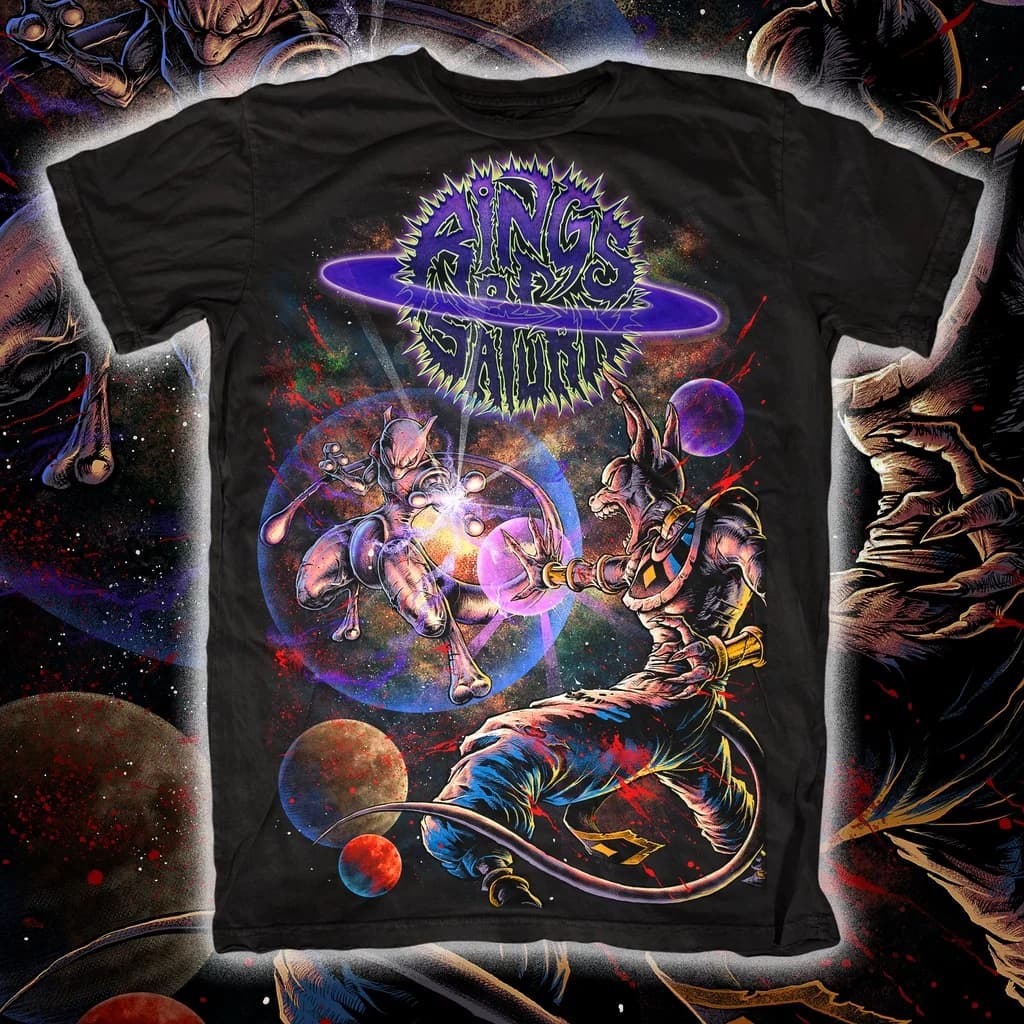 T-shirt unisexe en coton à motif 'Fit Rings of Saturn', manches courtes, été, marque de mode, luxe, 