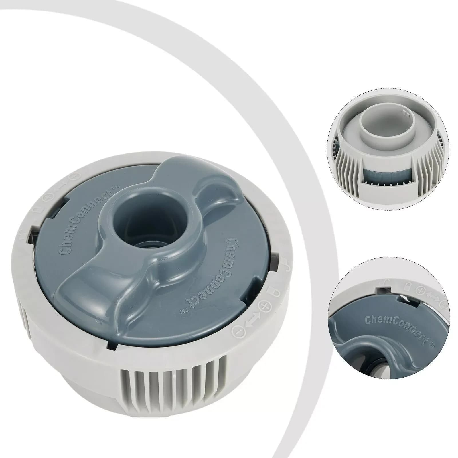 Distributeur de produits chimiques Lay-Z-Spa Chem Connect en PVC, 1 pièce, pour toutes lesjets d'air