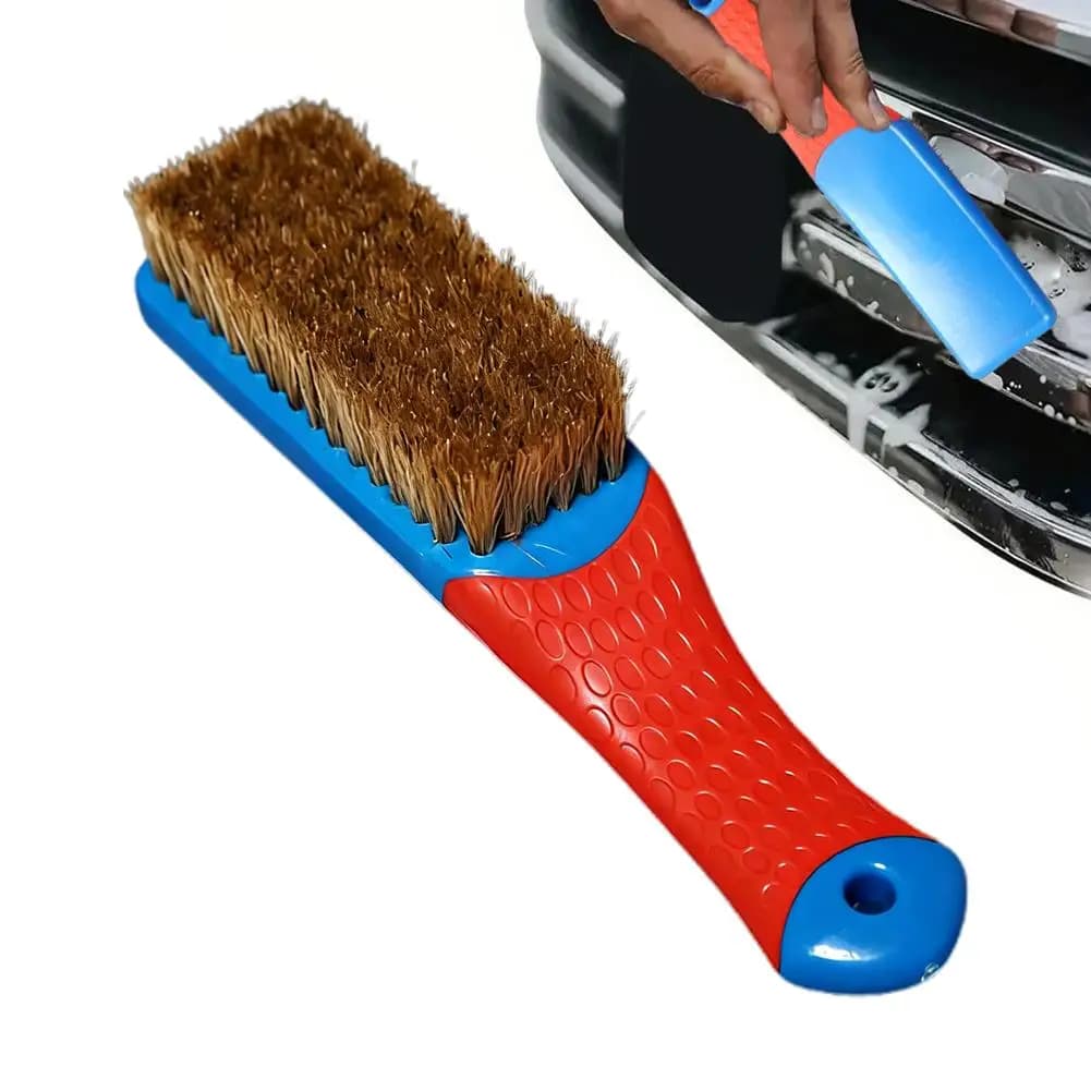 Brosse de nettoyage pour revêtements de voiture, sièges en cuir et tissu, tapis de sol, jantes de pn