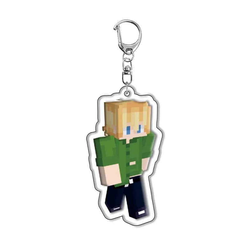 Nouveaux produits Minecraft en acrylique : Porte-clés, Bijoux, Breloques, Cadeaux pour amis et fans,