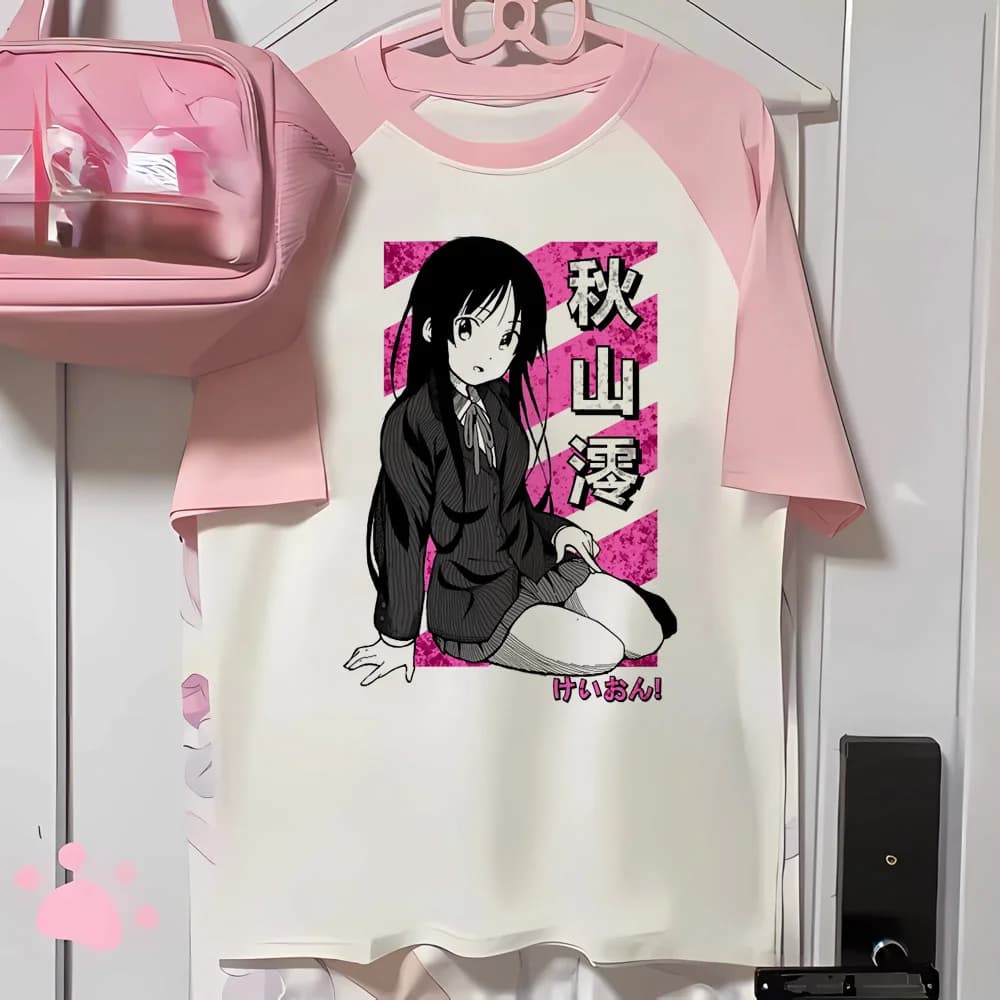 K-on t-shirts femmes bande dessinée t-shirt femme designer drôle vêtements graphiques