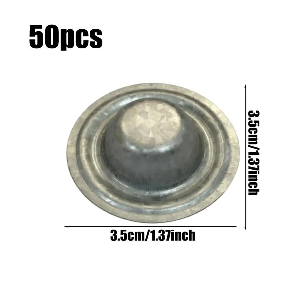 50 pièces de capuchons de protection métalliques pour vis de toiture, fournitures de toiture pour pr