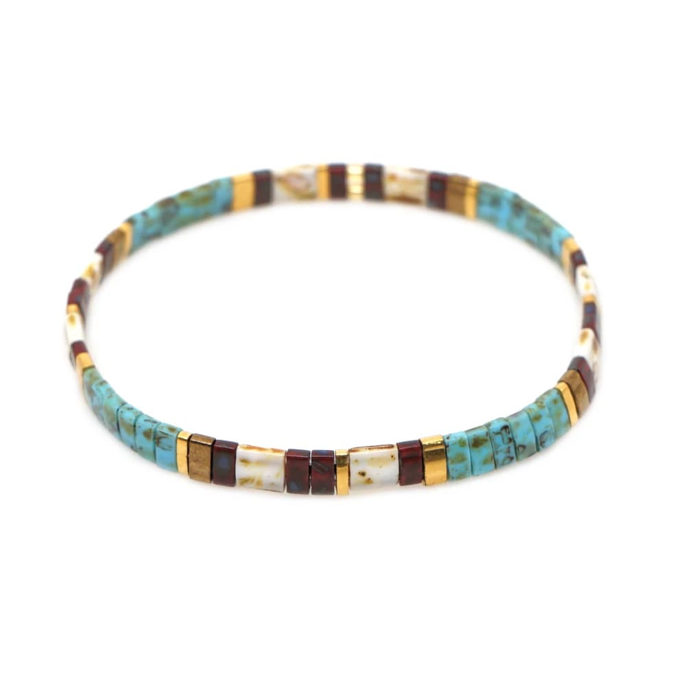 Go2boho Bracelet Vintage pour femmes Miyuki Tila perles Bracelets Boho Pulseras échantillon bijoux a