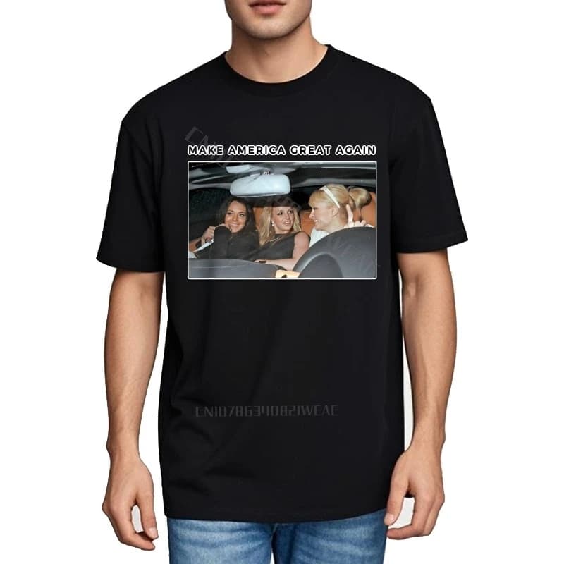 Hommes haut décontracté essentiel Teeshirts rendre l'amérique grande à nouveau Photo adulte coton t-