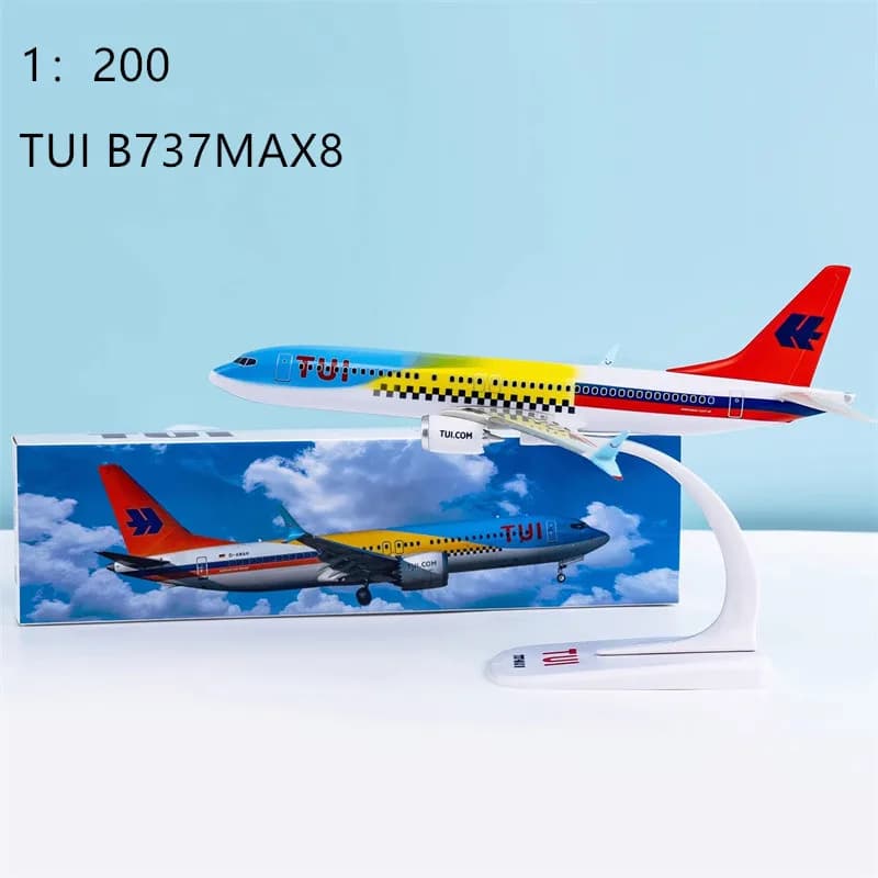 Modèle 1:200/Lufthansa/TUIB737/ETHIOPIAN/QATAR/IBERIA/Émirats/RYANAIR, assemblage d'avion, affichage