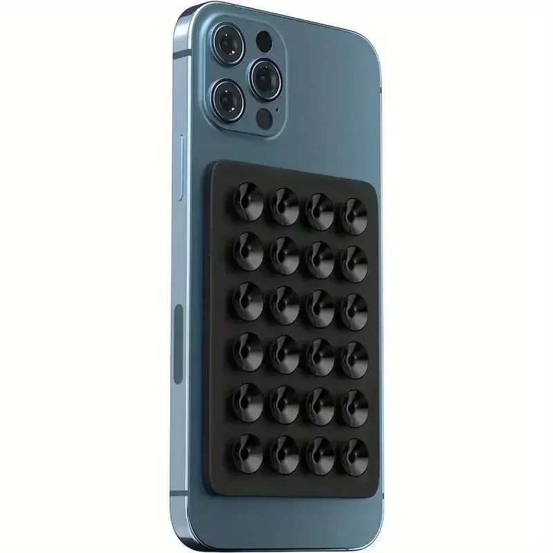 Tapis de support de téléphone à ventouse en Silicone, support mural multifonctionnel, carré antidéra