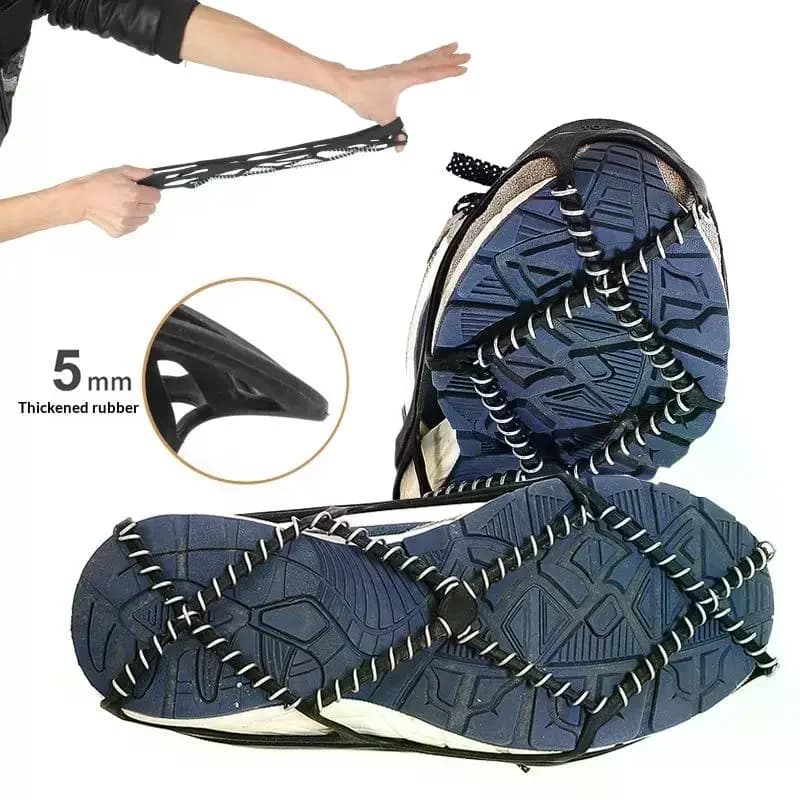 1 paire antidérapant glace neige pince couvre-chaussures Camping Sports de plein air couvre-chaussur