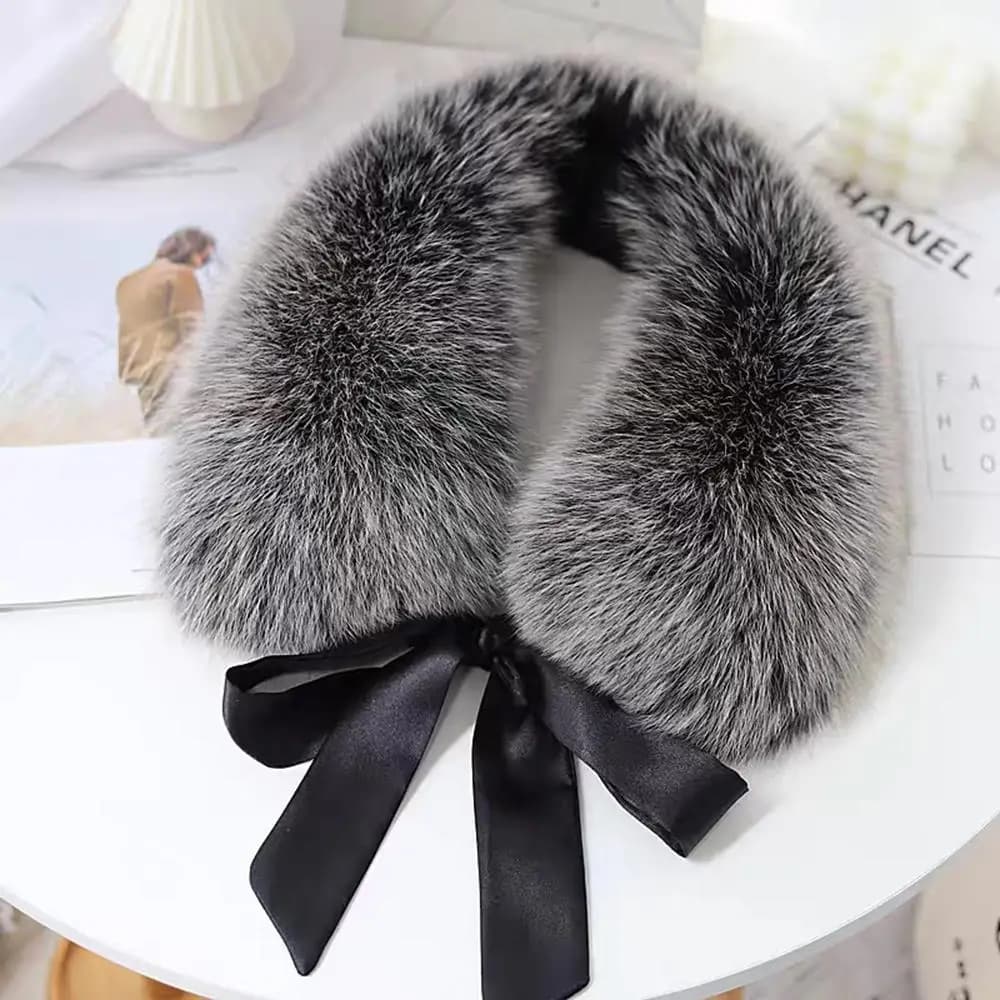 Hiver cou plus chaud col de fourrure de raton laveur fourrure écharpe femmes manteau capuche décor l
