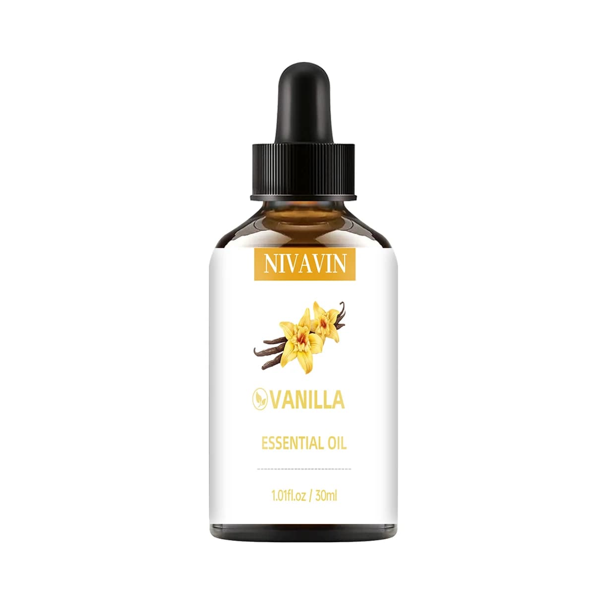 Huile essentielle de vanille NIVAVIN 30ml/60ml/100ml, naturellement extraite, parfum riche, senteur 