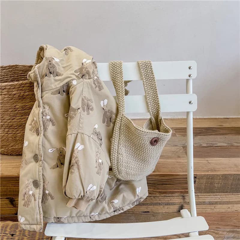 Filles manteau 2025 automne et hiver nouveaux vêtements pour enfants coréen vent fille bébé coton im