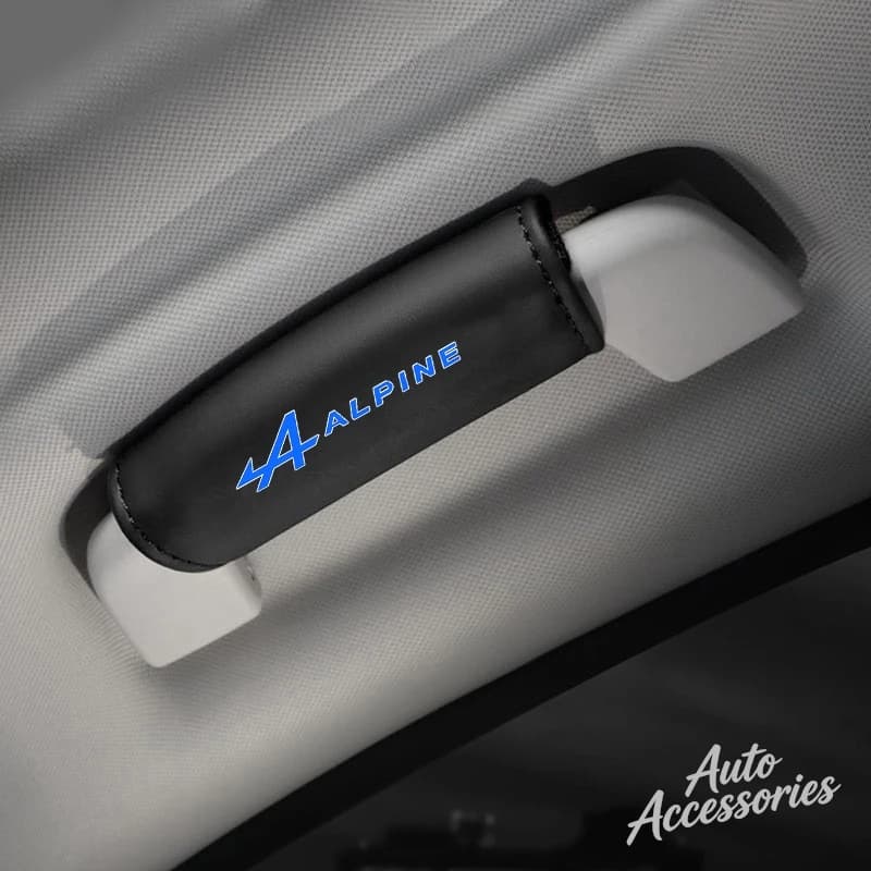 Housses de protection en cuir pour poignées de toit de voiture, 2 pièces, pour Alpine A110 R A290 A3