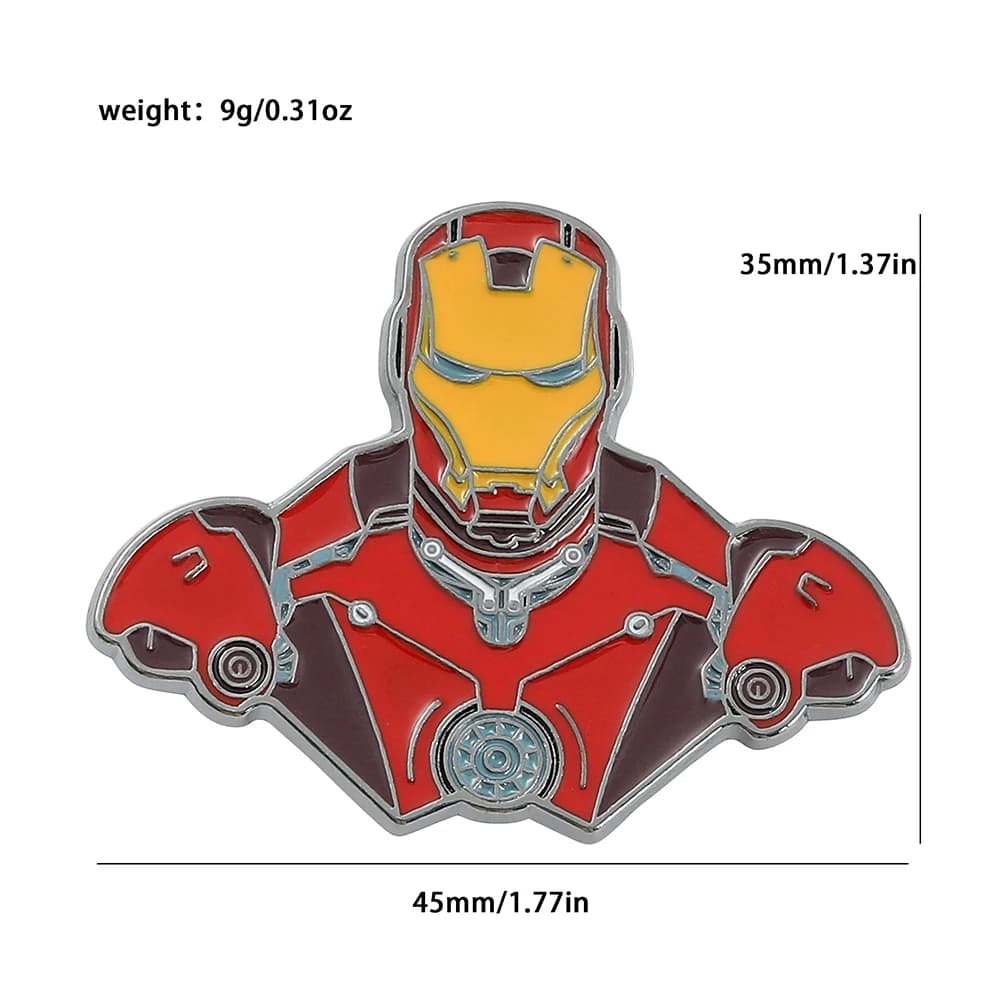 Épingles en émail Avengers Iron Man Bat, badges d'anime, accessoires de vêtements pour les fans de f