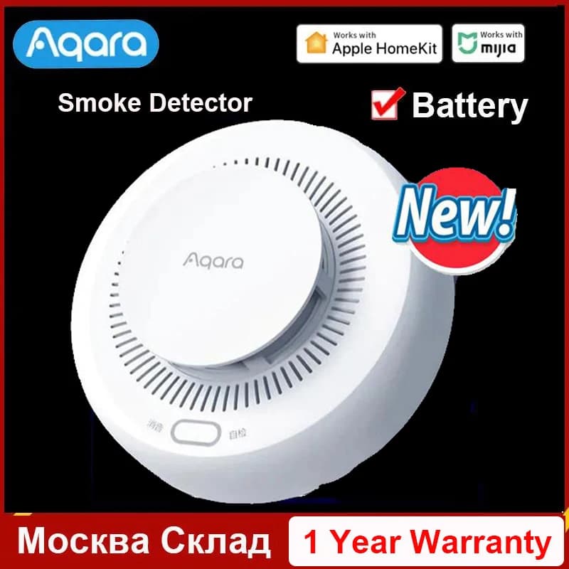 Aqara détecteur d'alarme de fumée capteur JY-GZ-01AQ détection de fumée très sensible fonctionne ave