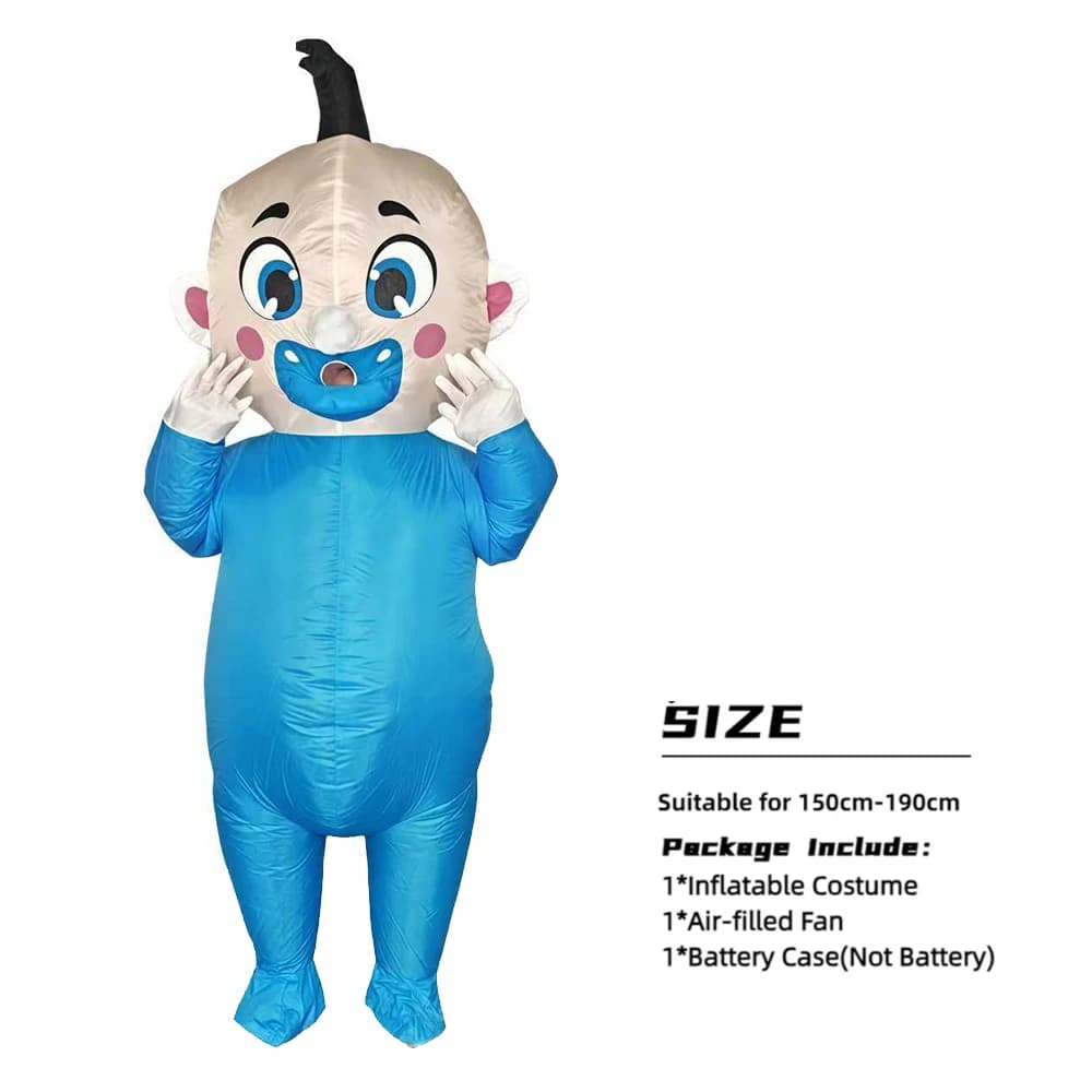 Vêtements gonflables pour bébé pour adultes, ensemble de costumes de cosplay amusants pour fête, spe