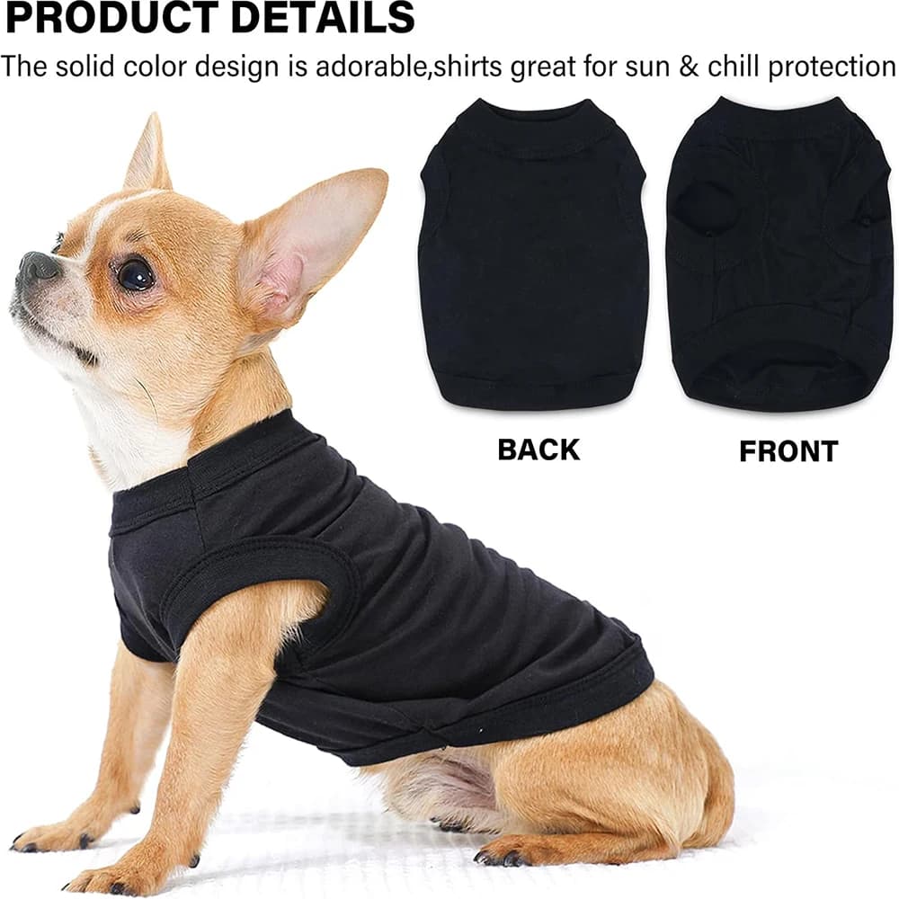 Chemises d'été pour chiens, vêtements pour petits et moyens chiens, tasse à thé, Chihuahua, Yorkie, 