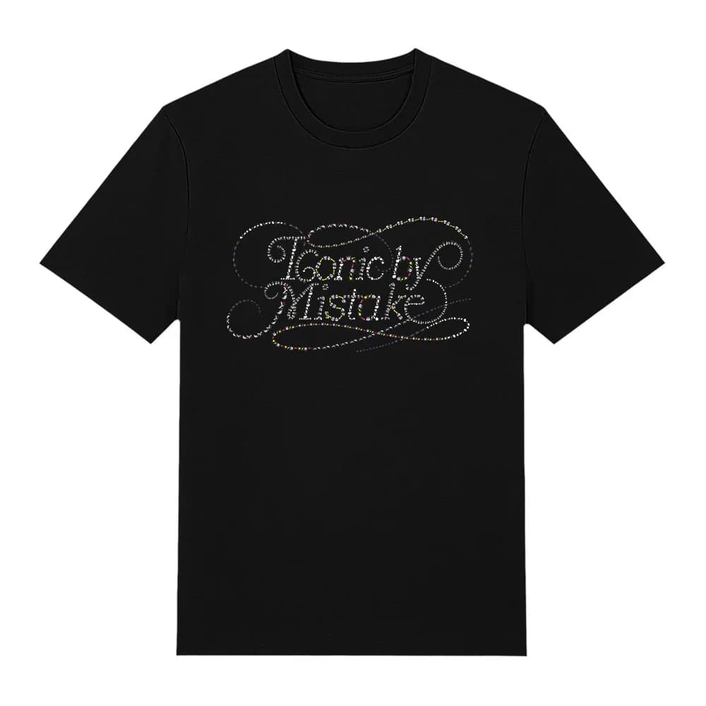 KATSEYE Iconic By Mistake T-shirts tendance décontractés imprimés pour femmes, en coton, à manches c
