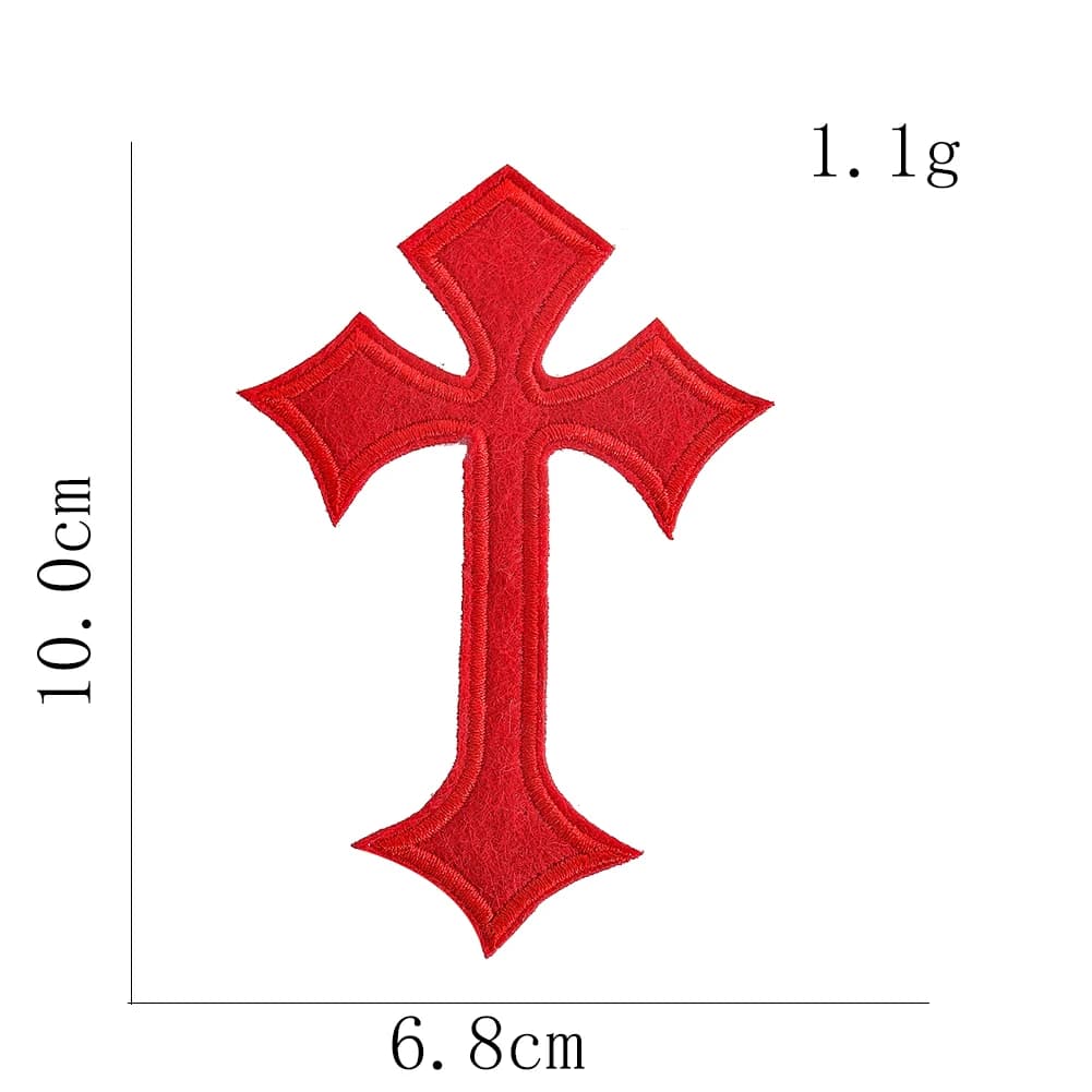 Patch thermocollant croix rouge, 2 pièces, transferts à repasser pour vêtements, broderie, vêtements
