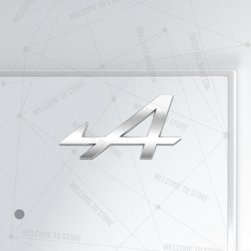 Style de voiture Alpine A Logo métal 3D lettre intérieur volant Badge décalcomanies décor pour Espac
