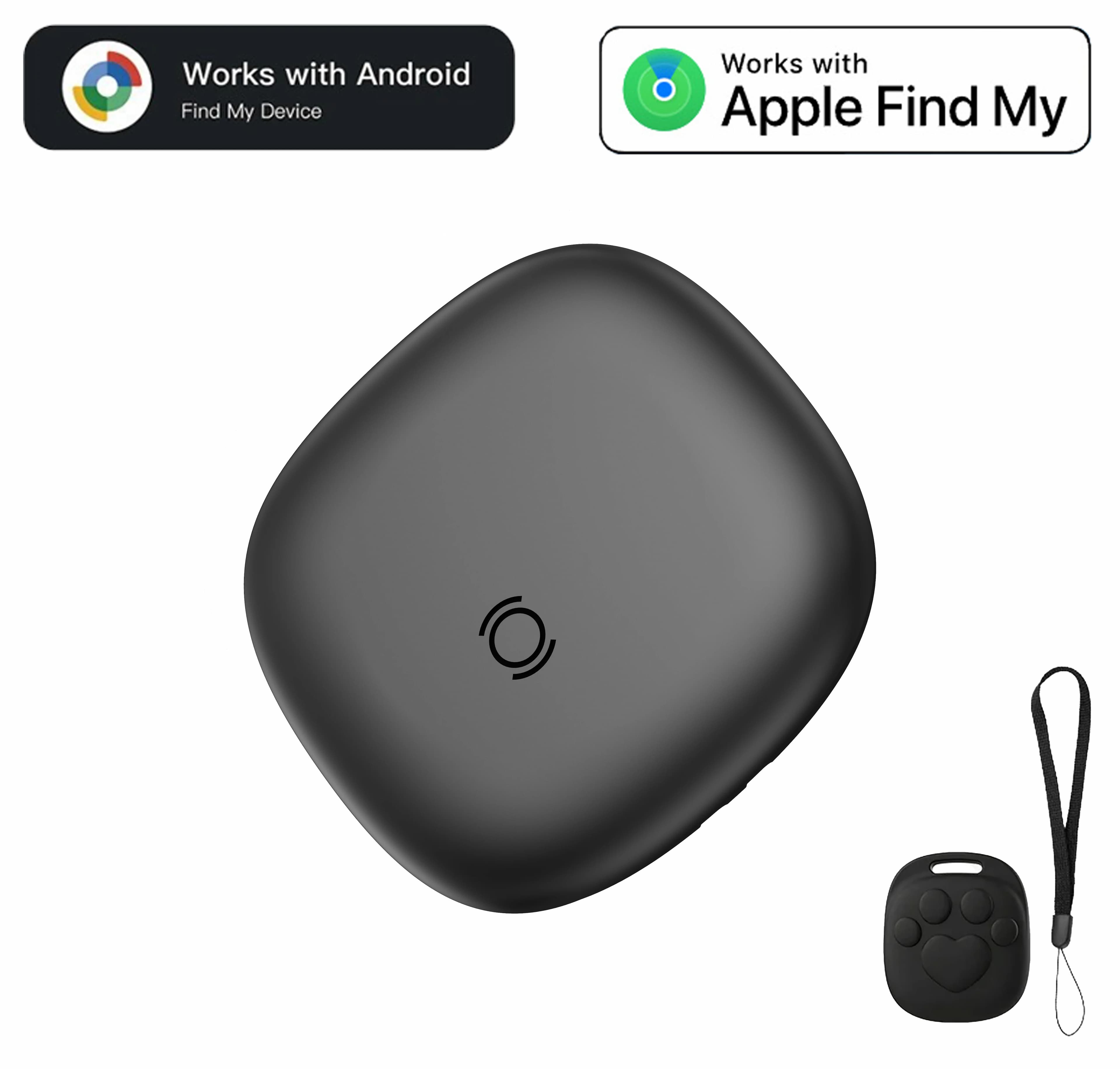 Traceur de localisation AirTag compatible avec Apple Find My et Google Find Hub pour clés, portefeui
