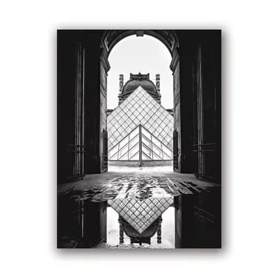 Affiche de photographie de paysage urbain de Paris, France, images murales en noir et blanc, peintur