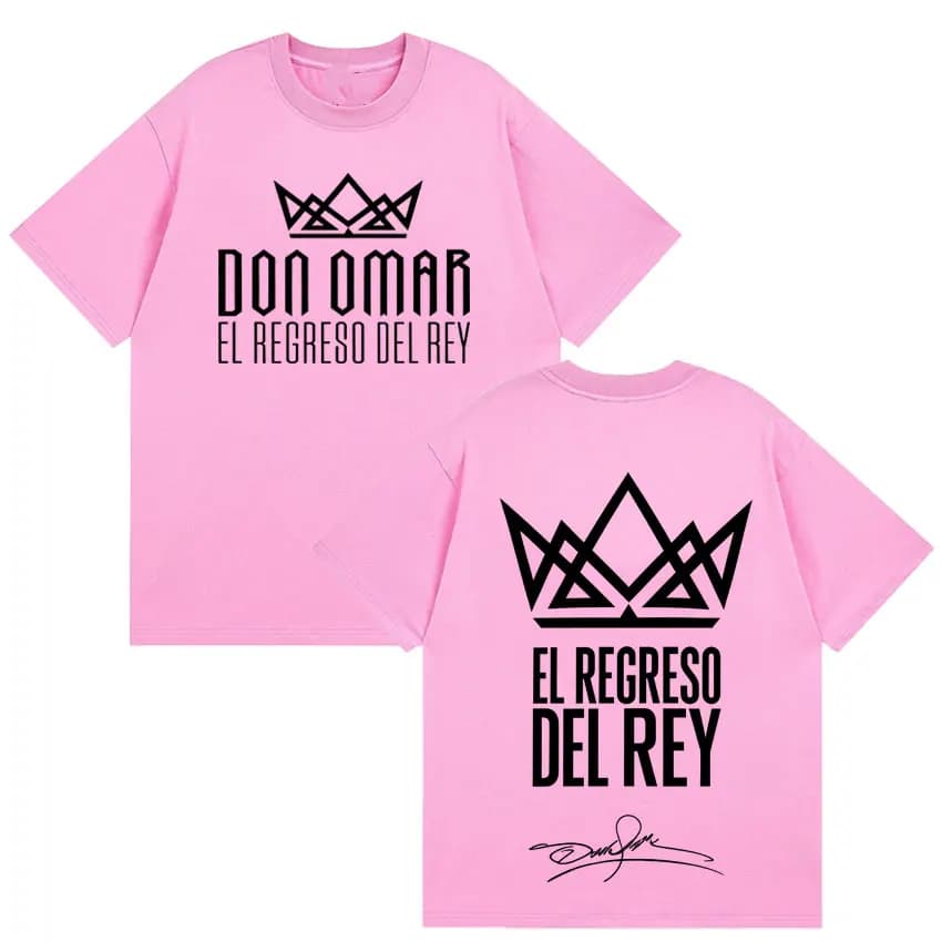 T-shirts imprimés du rappeur Don Omar The Last King Tour 2026, T-shirts à la mode pour hommes et fem